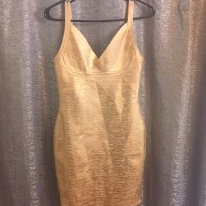 Gold dress